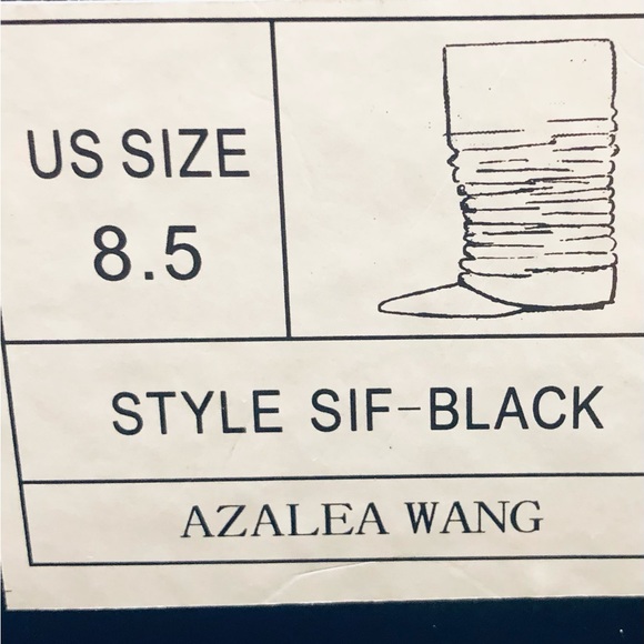 NWT AZALEA WANG SIF WEDGE BOOT IN BLACK. SIZE 8.5 - Picture 8 of 8